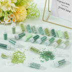 SUNNYCLUE 120G 12/0 Seed Bead Glass Bead Green Glass Seed Beads 2mm Mini Craft Beads Round Glass Seed Bead Bulk Small Loose Spacer Beads for Jewelry Making DIY Earrings Friendship Bracelets Necklace - color: Mixed Color 2