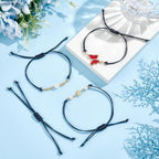 UNICRAFTALE about 30Pcs Waxed Polyester Cord Bracelets Semi Finished Bracelet Black Adjustable Bracelet Knot Rope Handmade Friendship Bracelet Braid String Bracelets for Jewelry Making DIY 31.4mm Long - size: 31.4cm
