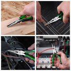 SK 6-Inch Long Nose Pliers, Needle Nose Pliers, High Carbon Steel, Ergonomic Anti-slip Handle for Comfortable Grip - style: 6-Inch Long Nose Pliers