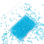 1000pcs Crystal Glass Beads 4mm Bulk Faceted Bicone Spacer Beads for DIY Jewelry Making - color: lake blue, size: 4mm