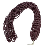 11/0 Glass Seed Beads, 12 String Hanks, Small Craft Beads, 2 mm (Bright Plum) - color: Bright Plum