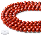 Natural Red Jasper Beads 100Pcs 8mm Crystal Beads Loose DIY Round Stone Bead for Bracelet Necklace Earrings Makingrrings Making - color: C-Red Jasper, size: 100pcs