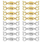 Double Magnetic Necklace Clasps and Closures 14K Gold and Silver Bracelet Extender Jewelry Clasps Converters for DIY Jewelry Making - color: 16Pcs | 8Gold & 8Silver