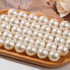 20mm Acrylic Beads 100pcs White Pearl Bead Chunky Bubblegum Beads for DIY Jewelry Making (White Pearl) - color: white pearl