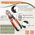 bolt cutters,4 pieces heavy duty bolt cutters pliers set, 14" & 8" Bolt Cutter, 8" Wire Cable Cutter, 8" Wire Rope Cutter, Cr-V Blade for Cutting Locks, Steel Wire, Chains, with golves