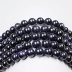 MJDCB Natural Stone Beads Blue Sand Stone Round Loose Beads for Jewelry Making DIY Bracelet Necklace (12mm) - color: Blue Sand Stone, size: 12mm