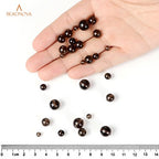 BEADNOVA 4mm Smoky Quartz Gemstone Round Loose Beads for Jewelry Making (90-92pcs) - color: 18) Smokey Quartz Beads, size: 4mm