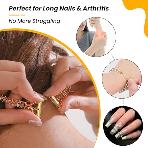 22PCS Gold Silver Necklace Magnetic Clasps Chain Extenders for Women Layering Separators Polished Alloy Set for Necklaces Bracelets Anklets - color: 22PCS gold silver