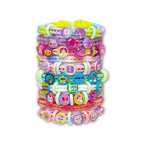 Rainbow Loom: Beadmoji Mini Combo - DIY Rubber Band & Bead Bracelet Kit - Includes 1800 Bands & 260 Beads, Design & Create, Ages 7+