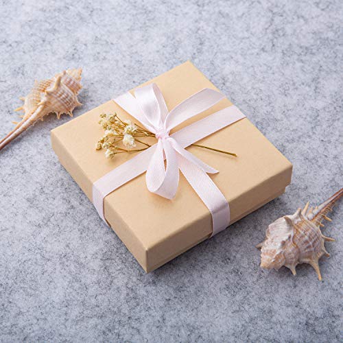 GEFTOL Jewelry Gift Boxes 20 Pack 3.5x3.5x1 Inch Cardboard Jewelry Boxes,Small Gift Boxes for Jewelry Earrings Necklaces Handmade Bangles Bracelets(Brown) - color: Brown, size: 3.5x3.5x1 Inch (Pack of 20)