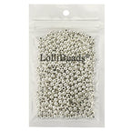 LolliBeads (R) Silver Plated Smooth Round Metal Beads 4 mm 600 Pcs - color: Silver 600 Pcs 4mm