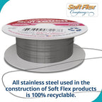 Soft Flex 21 Strand Stringing Wire - Flexible Braided - Fine 0.14 Diameter - Jewelry Making Bead Wire - Satin Silver - style: 10 Feet