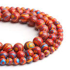 Natural Stone Beads Red Malachite 10mm Polished Round Smooth Gemstone Beads for Jewelry Making 15 Inch(Red Malachite,10mm) - color: Red Malachite, size: 10mm