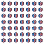 Craftdady 100pcs Square Polygon Acrylic Beads Crystal Two-Tone Spray Painted Spacer Charms for DIY Necklace Bracelet Making - color: Blue & Purple,Polygon