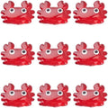 1 Box 10PCS Red Crab Glass Enamel Beads with Hole Summer Ocean Theme Marine Life Hawaii Beach Cute Sea Animal Transparent Charms Loose Spacer Bead for Jewelry Making Bracelets DIY Crafts - color: Dark Red, size: 10pcs