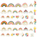 Bulk Gold Enamel Charms for Jewelry Making, Colorful Metal Charms Pendant for Bracelet Necklace and Crafting - color: Rainbow