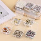 SUTOKAKA 14Pcs Small Bead Organizers with Plastic Storage Box, Mini Clear Jewelry Bead Container, Small Components Holder Case for DIY Nail Art, Bracelet & Earring Crafting - size: 14s+1l