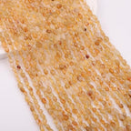 Natural Stone Beads 6-8mm Citrine Oval Irregular Freeform Tumbled Loose Gemstone Beads for Jewelry Making 15 Inch Strand 50-55 Pcs - color: Citrine-1 strand15”-approx. 55 beads