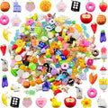 Keychain Charms Bulk 30pcs mixed Cute 3D Charms for Keychain Making for Bracelet Earring Jewelry Making DIY Crafts Includes Animal Food Fruit Flower Designs - color: Mix Random