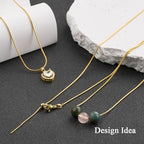 GTVOODX 10Pcs 18k Gold Plated Snake Chain Necklace Stainless Steel 1mm Threader Adjustable Necklace Bulk with Rubber Stoppers for Jewelry Making 20 Inches - color: Gold Snake