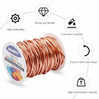 10 Gauge Aluminum Craft Wire, 2.5mm Jewelry Wire for Jewelry Making Supplies and DIY Metal Craft Art (Champagne, 65 Feet) - color: Champagne, size: 10Gauge 65FT
