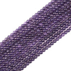 8mm Natural Amethyst Stone Round Loose Stone Beads for Jewelry Making DIY Crafts Design 1 Strand 15" APPR.43-45pcs - color: Amethyst, size: 8mm