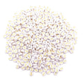 500PCS 4x7mm Acrylic Letter Beads S for Friendship Bracelets Jewelry Making, White Round Flat Acrylic with Golden Alphabet Beads for DIY Crafts Bracelets Necklaces Key Chains Phone Lanyard - color: S(Golden on White)