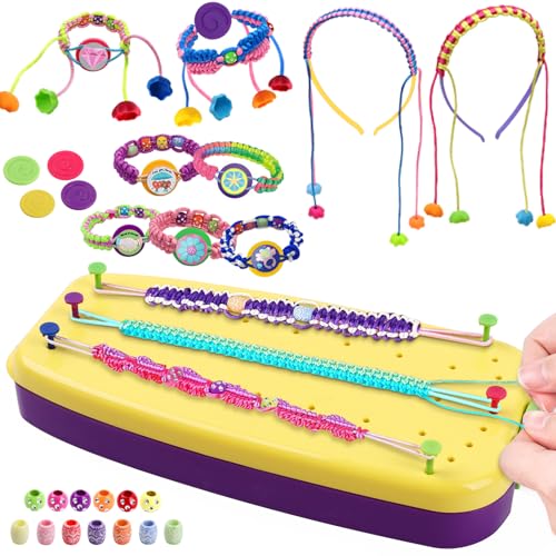 Bracelet Making Kit for Girls 6-12, Friendship Bracelet Beads Elastic String DIY Arts & Crafts Bulk Toy Set, Jewelry Maker Tool, Popular Christmas Birthday Gifts for Kids Ages 7 8 9 10 11 (169PCS) - style: 169PCS