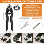 TooTaci Wire Rope Crimping Tool Kit, Include 14 inch Swaging Tool and Wire Rope Cutter, Cable Crimper for 1/16" to 1/8" Crimping Loop Sleeves