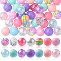 DanLingJewelry 50Pcs 20mm Candy Color Acrylic Round Beads Colorful Plastic Bubblegum Round Beads for Jewelry Making Kit - color: 50pcs - mix