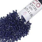 Miyuki Delica Seed Beads – Size 11/0 (1.6 mm), DB2143, Duracoat Navy Blue Opaque Dyed, 7.2 g, Approx. 1440 Beads, Made in Japan - color: DB2143 - Duracoat Navy Blue Opaque Dyed