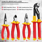 Insulated Screwdriver & Pliers Set: 14-Piece VDE Insulated Set 1000V Insulated Electrician Tool Set with Magnetic Phillips, Slotted Screwdrivers and Insulated Pliers - style: 14 PCS VDE All-in-One + Pliers