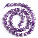 6MM 61PCS Purple Amethyst Dream Lace Beads Natural Quartz Crystal Stone Loose Beads for Jewelry Making DIY Bracelet Grade A+ 15 inches Strand - color: Purple Dream Lace Amethysts, size: 6mm