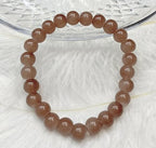 200PCS Glass Beads 8mm Glass Beads for Bracelets Necklaces Jewelry Making DIY Crafts (Coffee) - color: 6Coffee