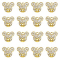 16-Pcs Crystal Jewelry Making Charms Silver Pendant Charm For Women Making Jewelry Crafts Rhinestone Charms - color: Ring
