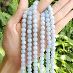 120pcs Adabele Natural Aquamarine Crystal Blue Quartz Healing Gemstone 6mm Round Beads Gem Stone Spacer for DIY Craft Jewelry Making GS21-6 - color: Aquamarine Blue Quartz, size: 6mm (120pcs/2 strands)