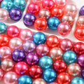 100pcs Color Pearl Beads Chunk Bubblegum Bead 20mm Pen Ball Beads for Pen Bag Jewelry Making Necklace Bracelets(redpinkpurpleblue) - color: redpinkpurpleblue