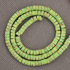 BONNY BOXX 150PCs Natural Green Imperial Jasper Spacer Beads, Loose Semi Precious Flat Round Gemstone Heishi Disc Stone Beads for Beading Jewelry Making 4mm*2mm - color: Green Imperial Jasper, size: 4MM*2MM