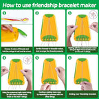 Friendship Bracelet Making Kit for Girls Ages 8-12, Kids Jewelry Making Kit with 28 Pre-Cut Threads and Letter Beads, Arts and Crafts for Kids, Birthday Easter Gifts for 6 7 8 9 10 11 12 Year Old - color: Green
