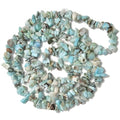 HAAMIIQII 5-8mm Natural Larimar Chips Beads Irregular Freeform Chip Loose Gemstone Beads Semi Precious Stone for Jewelry Making Strand 30 Inch - color: Larimar