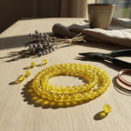 DandS ltd Crackle Lampwork Glass Beads for Jewelry Making, Yellow, Vibrant DIY Bracelets, Necklaces, Earrings, Beading Supplies & Craft Kits for Handmade Jewelry, 80pcs 0.39 inch (10mm), #J250-10 - color: Yellow