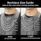 ChainsHouse Stainless Steel Mens Cuban Link Chain, Black/ 18K Gold Plated Miami Cuban Chain Necklace, 5mm/7mm/9mm/12mm/14mm Width, No Tarnish& Durable Hip Hop Mens Jewelry, 18"-30", Send Gift Box - color: a. 7mm width-steel, size: 28 inches