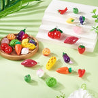 Craftdady Fruit Dangle Charms Pendants Cute Resin Food Pendants Apple Orange Pineapple Strawberry Pendants Lovely Vegetable Mushroom Charms for DIY Craft Earring Bracelet Necklace Jewelry Making - color: Mixed Color Fruit