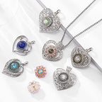 10PCs Mixed Style Rhinestones Snaps Jewelry Charms Buttons 18/20mm for Interchangeable Snaps Jewelry Making Women DIY Button Bracelets Necklaces Rings Brooch Accessories (Purple) - color: Purple