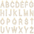SANNIX 26Pcs Letter Charms, Full Rhinestone Letter Charms for Jewelry Making, KC Gold Initial A-Z Alphabet Letter Charm Crystal Pendants for Bracelet Necklace Earrings Crafts Making - style: Rhinestone Letter