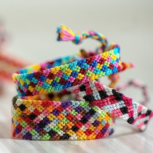 Leisure Arts Loom Bracelet Weaving, Bracelet Maker, Weaving Loom, Bead Loom, Bracelet Making Kit String, Weaving Kit, Beading Loom, Friendship Bracelet Making Kit, Weaving Loom for Adults