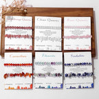 Healing Crystal Bracelets for Women 2 PCS 6mm Natural Stone Bracelet Stretch Crystal Beaded Bracelets Handmade Gemstone Bracelet Jewelry Gifts Christmas Gifts for Women Girls - style: howlite