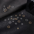 Beebeecraft 600Pcs 4/5/6/8mm Open Jump Rings 18K Gold & 925 Sterling Silver Plated 304 Stainless Steel Jump Ring Connector Links for Jewelry Making DIY Crafts Accessories - color: Gold and Silver