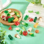 Craftdady Fruit Dangle Charms Pendants Cute Resin Food Pendants Apple Orange Pineapple Strawberry Pendants Lovely Vegetable Mushroom Charms for DIY Craft Earring Bracelet Necklace Jewelry Making - color: Mixed Color Vegetable