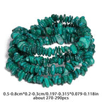 Chip Shells, 260pcs 5-8mm Irregular Beads with Holes, Peacock Green Shell & Turquoise Chip Beads for Jewelry Making - color: Peacock Green
